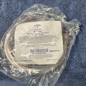 Medline Disposable Neb Cup with Tubing Tee Mouthpiece Lot Of 12 Sealed Package